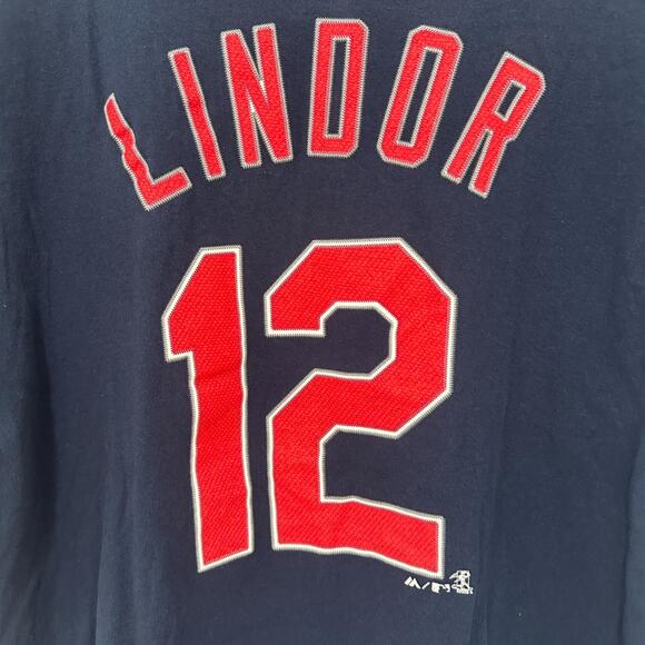 Francisco Lindor Cleveland Indians Jersey T-Shirt - XL - Picture 5 of 5